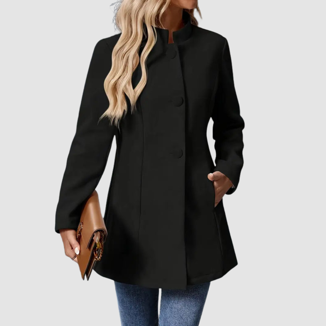 Modique™ - Elegant & Timeless Coat with Stand-Up Collar
