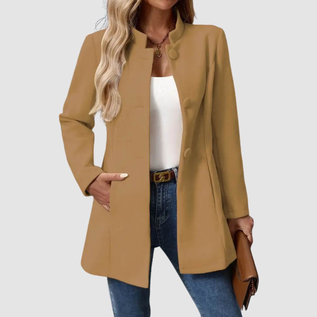 Modique™ - Elegant & Timeless Coat with Stand-Up Collar