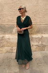 Lorenza™ | Elegant Maxi Dress with V-Neck