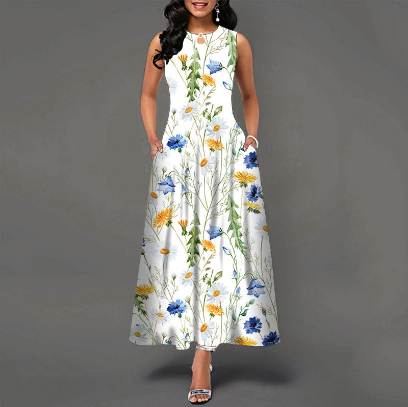 Bianca™ - Casual Sleeveless Dress with Flared Skirt