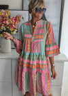 Ava - Chic V-Neck Hemp Summer Dress