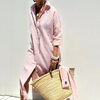 Hazel - Sophisticated Striped Comfort Midi Dress