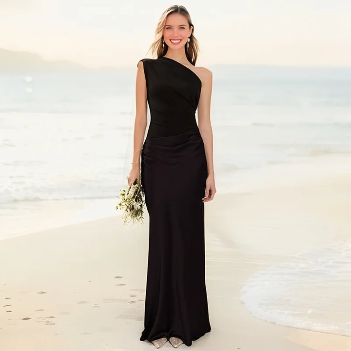 Sophia | Maxi Dress with a Guilt in Satin