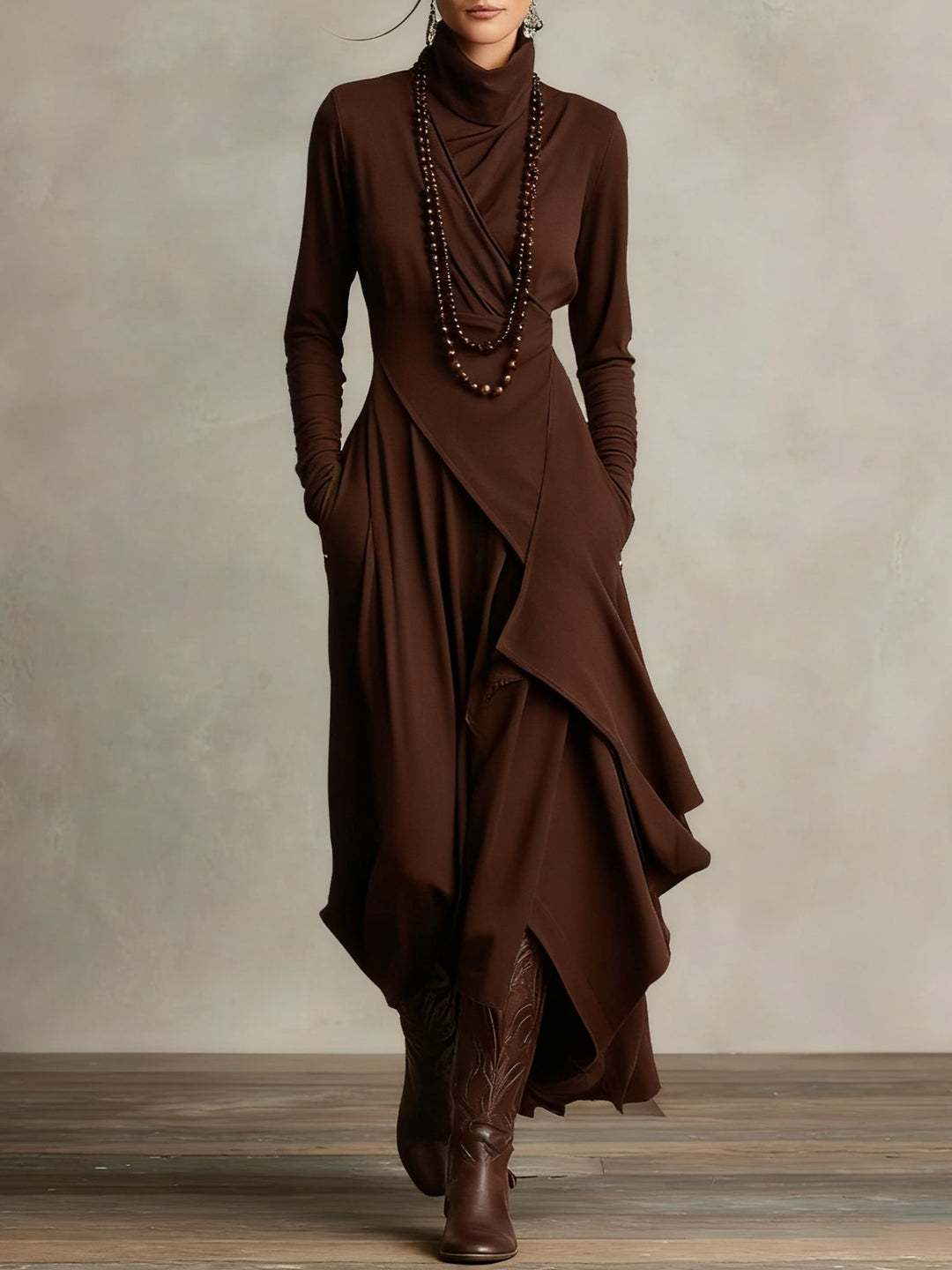 Malva | High Neck Maxi Dress